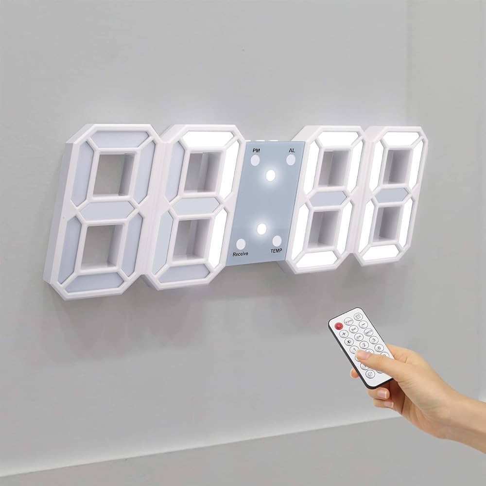 ساعة منبه رقمية LED