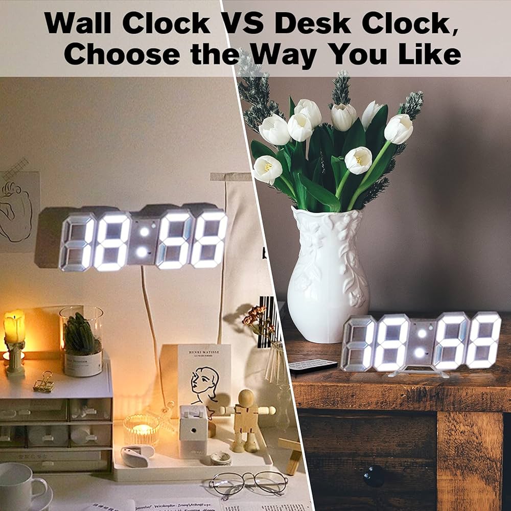 ساعة منبه رقمية LED