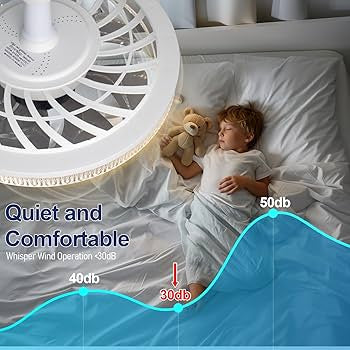 مروحة سقف ذكية بإضاءة LED