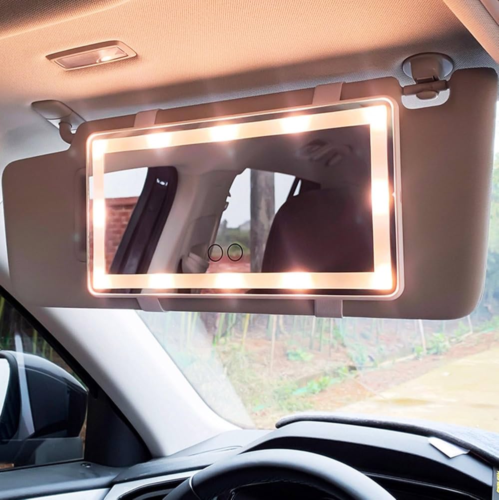 مرآة LED للسيارة قابلة للشحن